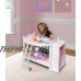 Badger Basket Doll Armoire Bunk Bed with Ladder - White/Pink - Fits American Girl, My Life As & Most 18" Dolls   070059754